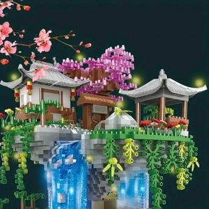 2830 pièces Gudong Wisdom Série de blocs de construction 3D Modèle miniature du Bassin aux Pêchers Puzzle 3D Assemblage Jeu de collection