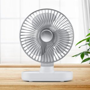 D77 4W quatre vitesses réglable automatique tête secouant bureau ventilateur - Argent