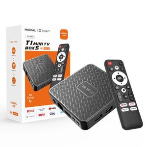 MORTAL T1 MINI TV BOX S 8K ULTRA HD 3ÈME GÉNÉRATION NOIR