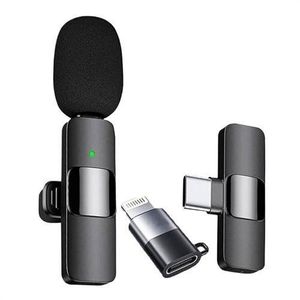 Mini Microphone Cravate Sans Fil Lavalier Pour iPhone et Téléphones Mobiles Android