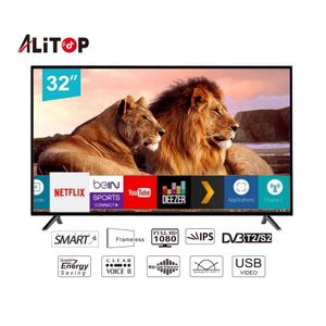 Téléviseur Smart TV ALITOP 32" HD (Android TV)