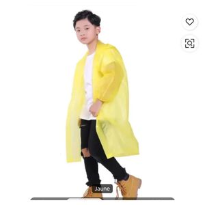 Imperméable pour enfants - manche longue jaune