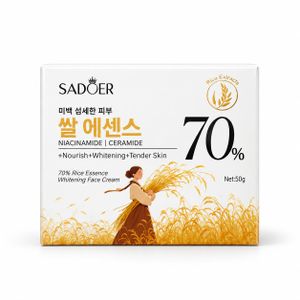 SADOER Crème visage à l’essence de riz, niacinamide et céramides – 50 g