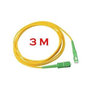 Cable Fibre Optique 3 metre , Jarretière Simplex Monomode  3 Mètres SC/APC SC/APC