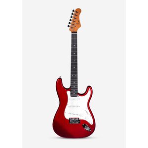 Smiger Guitare électrique L-G1M ROUGE METALLIQUE Style ST avec PL-A3 