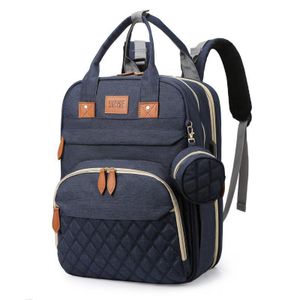 Sac à dos de maternité pour bébé multifonctionnel, lit pliable portatif à double épaule