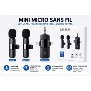 Micro cravate sans fil (lavalier)- 3.5mm