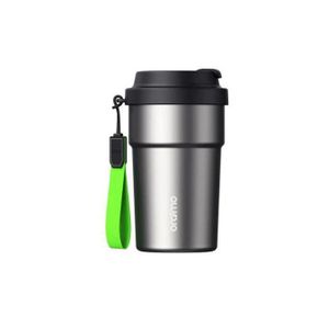 PREMIUM Oraimo Goudre Isotherme QuickSip 450 Acier Inoxydable Gris - Thermos Boisson Chaud ou glacé - Etanche Sans Fuite HG