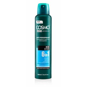 Cosmo Men Advanced Anti-Perspirant Ice Dive 6 In 1 – Déodorant Spray Homme 250 ml