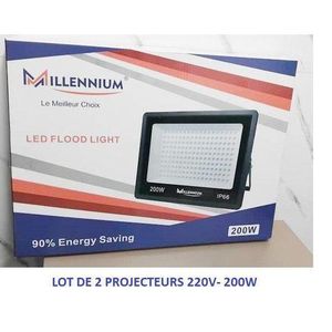 Projecteur LED 220V / 200W (Lot de 2)