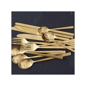 PARQUET DE 6 cuillères à soupe 6 cuillères à café 6 fourchettes 6 couteaux de table HH
