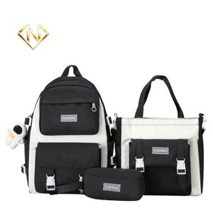 NAOT NAOT New fashionable three-piece schoolbag travel bag backpack handbag, stationery bag fresh and sweet large capacity light and high-quality casual bag