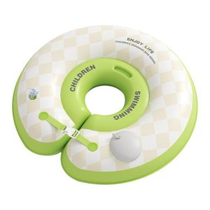 Bouée de natation en PVC pour bébé, bouée de cou gonflable par simple pression