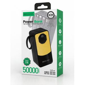 Power Bank SOVO X49 – 50000mAh Haute Performance avec Écran LED