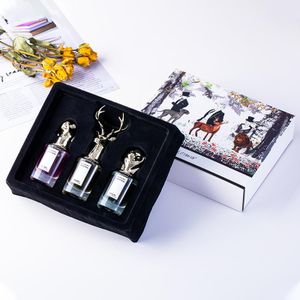 Coffret Cadeau de 3 Parfums Luxe Tête d'Animal - Longue Durée (3x25ml)