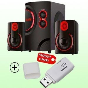 Leadder Mini Chaine Woofer SP230 - Noir + CLE USB