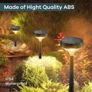 Lot De 2 Lampes Solaires D'extérieur, Blanc Chaud, étanches, Pour Allée, Patio, Cour, Allée, Jardin
