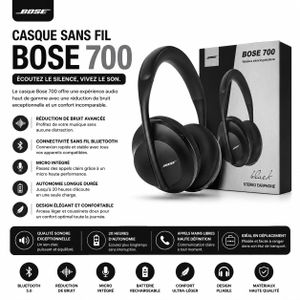 Article Casque Audio Sans Fil Bluetooth à Réduction de Bruit – Noir