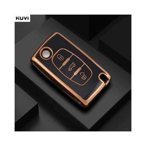 Housse De Clé De Voiture En TPU,  Pour Peugeot