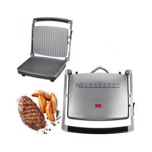 LEXICAL Appareil à sandwichs pour 4 tranches LSM-2506 Grill 2000W – Acier inoxydable