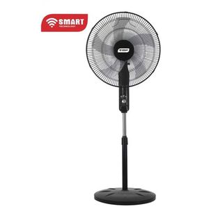 SMART TECHNOLOGY Ventilateur 18" Avec Télécommande (STV-1899RCC)-Noir-60W-5 Hélices -Garantie 1 Mois