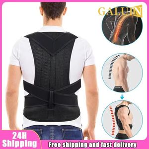 GALUIN Ceinture Renforcée Correcteur de Posture, Gilet de Support Dorsal Réglable, Sangle de Support Épaules et Colonne Vertébrale, Étirer le Cou