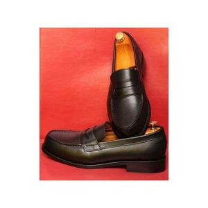 Gn mocassin pour homme en cuir-noir