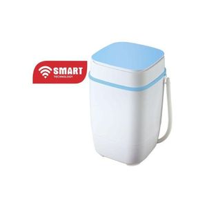 SMART TECHNOLOGY Smart Mini Machine A Laver Stmls-5K Semi-Automatique- 5Kg- Lavage Et Essorage- Bleu-Blanc