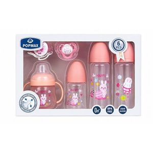 Kit Biberons Anti-Colique POPMAX 6 Pièces - Silicone Liquide Haute Qualité
