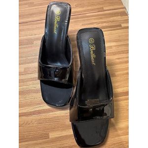 Sandales à talon pour femme Noir