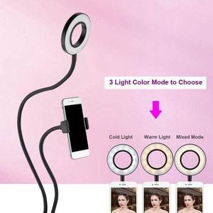 Super Selfie Ring Light, Lampe De Caméra LED Rotation à 360 Degrés Avec 3 Modes D'éclairage