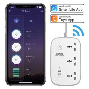 LDNIO Multiprise Intelligente Wi-Fi  – Contrôle à Distance & Charge Rapide USB-C)