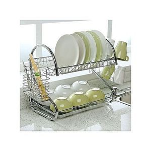 Egoutoire Range Vaisselle - 2 Compartiment - Gris