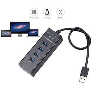  Pc Multi HUB Usb 3.0, 4 Ports Haute Vitesse, Pour PC De Bureau, Adaptateur D'ordinateur Portable