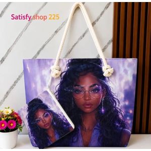 Sac Fourre-Tout en Toile Personnalisable – Grande Capacité