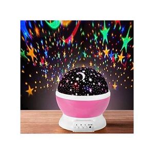 Star Master Projecteur De Lumière Étoiles Lune Ciel Brillante Pour Chambre Enfant- Rose/blanc