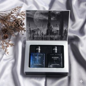 Coffret Cadeau Parfum Homme - 2 Pièces (Bleu & Noir) 60ml