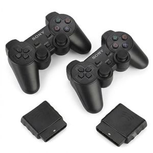 Lot 2 manettes PS2 sans fil