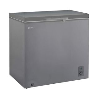 ATL Congelateur Horizontal Atl - CFATL-380 -  252L -  01 Porte -  Serrure -  01 Panier -  Inox & Silver - Garantie 12 Mois