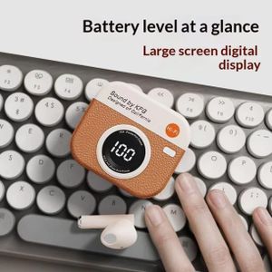 Écouteurs Bluetooth  – Écran Digital & Boîtier Vintage