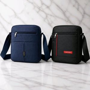 A4 Fashion Pochette Bandoulière Casual Bleue + Sac offert - BLEU