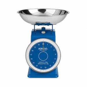 Adegso Balance Mécanique de Cuisine avec Bol Inox