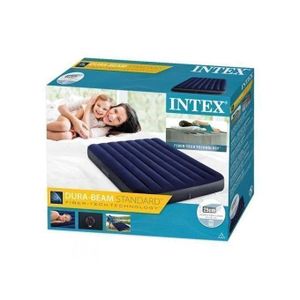 Intex Matelas Gonflable + Pompe Offerte - 2 Places
