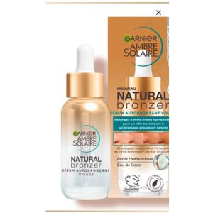 sérum autobronzant pour le visage GARNIER  Ambre Solaire 30ml  Natural Bronzer