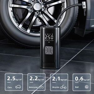 Compresseur D'air Affichage Intelligente Sans Fil Pour Motos Vélos Ballons Et Pneus De Voiture