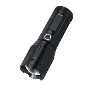 Projecteur LED Ultra-Puissant - 1500m de Portée, Zoom Télescopique & Fonction Power Bank - Alliage d'Aluminium Haute Résistance