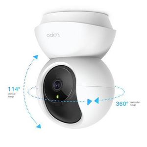 TP Link Caméra De Surveillance Wifi Tapo C200 - 360° - Vision Nocturne - Bébé - SD - Full HD - Intérieur