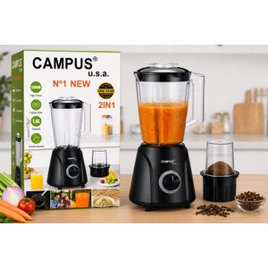 Campus Mixeur Blender  – Moulin à Épices inclus, Bol 1,6 L. 500w