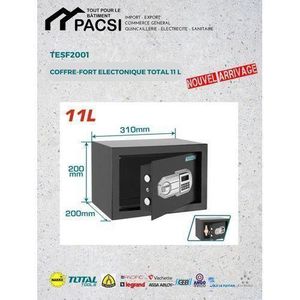 TOTAL Coffre-fort électronique 11 litres