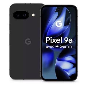 Google Pixel 9a * 6.3 Pouces * ( 256GB -8GB RAM) Black -5100mAh -48MP Double - 1sim +esim